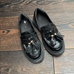 Black Tassel Loafers